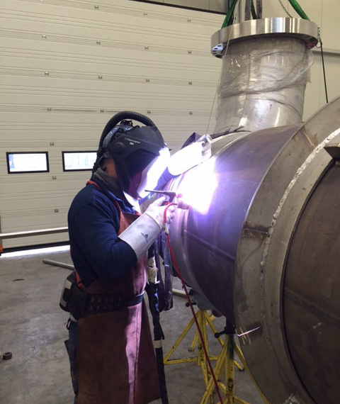 BP geel - Prefab piping van het Titanium Lion King project