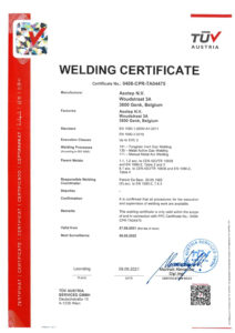Asotep - Welding Certificate EN 1090
