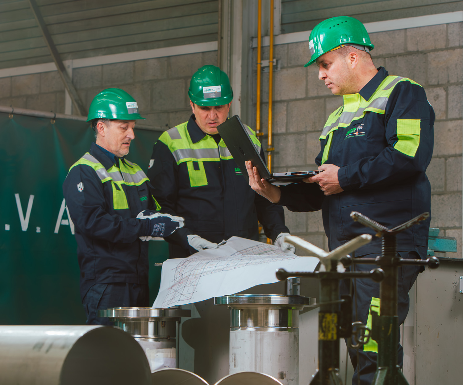 Technisch overleg tussen projectmedewerkers.