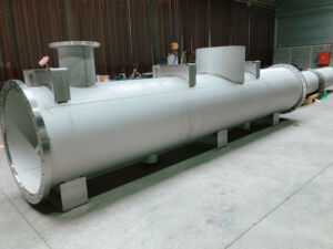Asotep realiseert de prefabricatie van een DN1000 collector in SS304L.